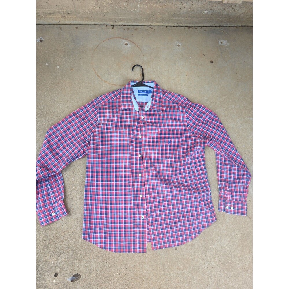 Nautica Blue Sail Classic Fit/Stretch  Size L Multicolored Long-sleeve Shirt
